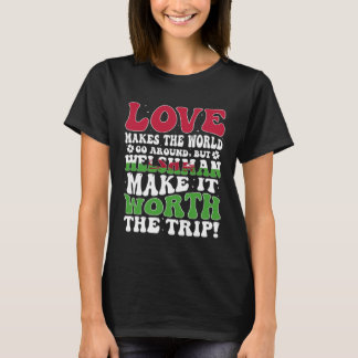 Camiseta Wales Flag Men & Women Cute Til Welsh
