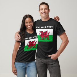 Camiseta Wales Flag Soccer cymru red dragon galês