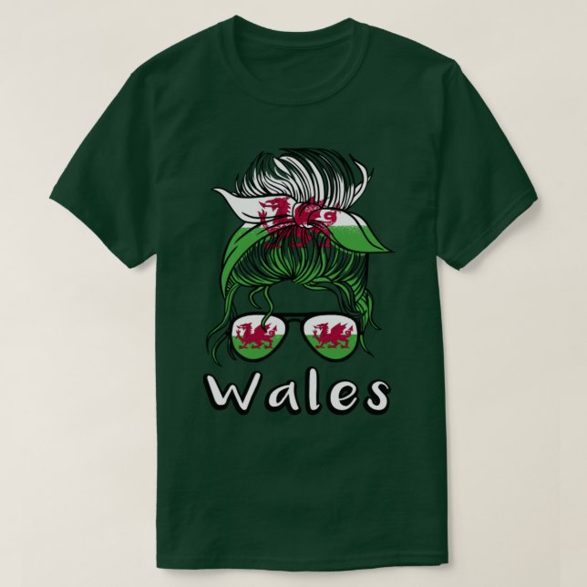 Camiseta Wales Girl 2022 Futebol World Cup (Frente do Design)