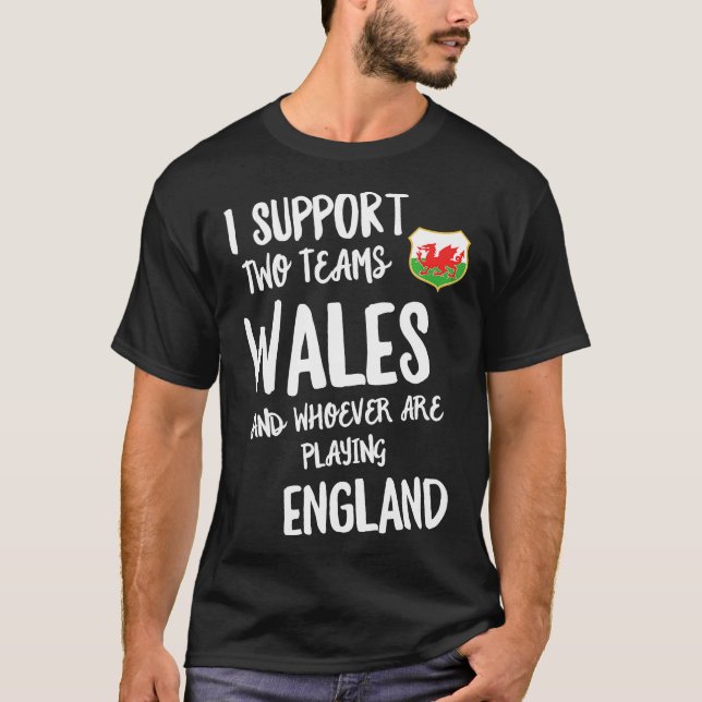 Camiseta Wales Supporter Funny Welsh Rugby Team Sp (Frente)