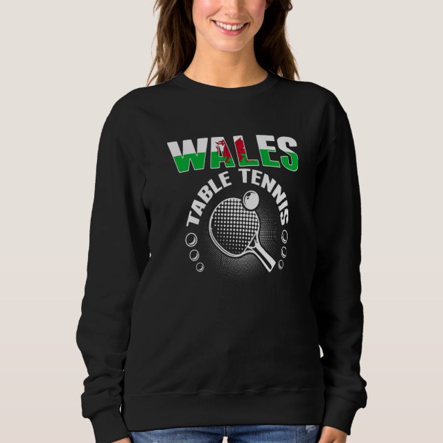 Camiseta Wales Table Tennis   Support Welsh Ping Pong Team (Frente)