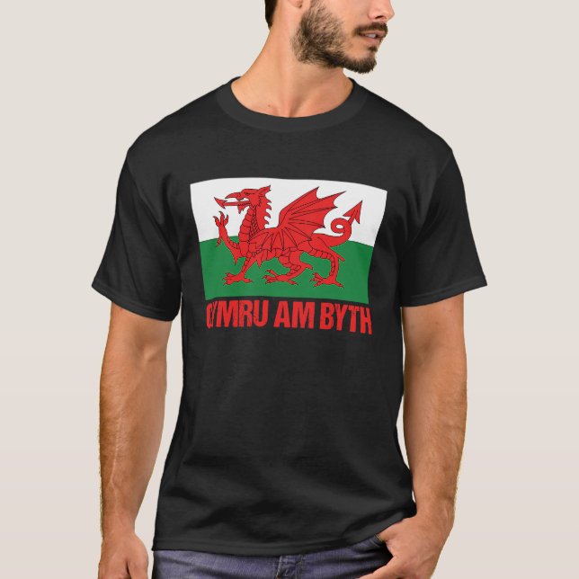 Camiseta Wales  Welsh Home Cymru Am Byth (Frente)