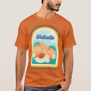 Camiseta Walhalla South olina SC Peach Tourist Souvenir
