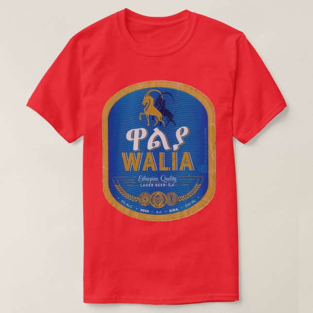 Camiseta Walia Beer Etiópia (Frente do Design)