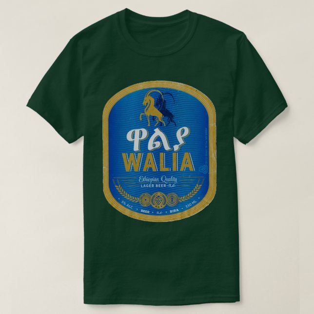 Camiseta Walia Beer Etiópia (Frente do Design)