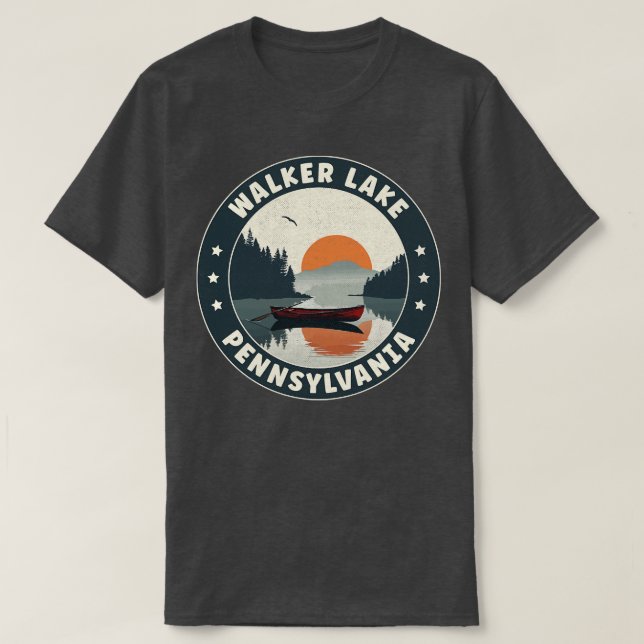Camiseta Walker Lake Pensilvânia Sunset (Frente do Design)