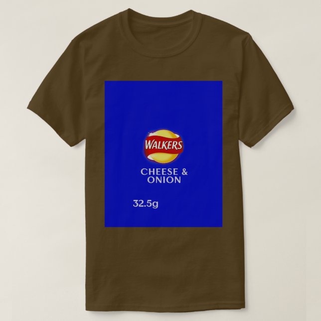 Camiseta Walkers Cheese Onion Crises design  (Frente do Design)