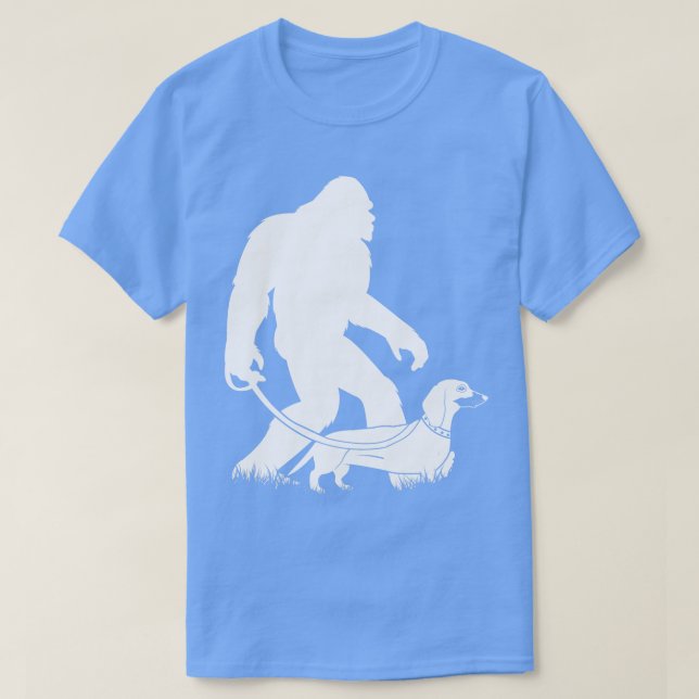 Camiseta Walking Dachshund 1 (Frente do Design)
