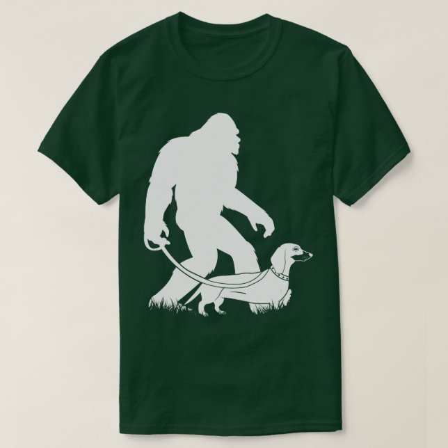 Camiseta Walking Dachshund 1 (Frente do Design)