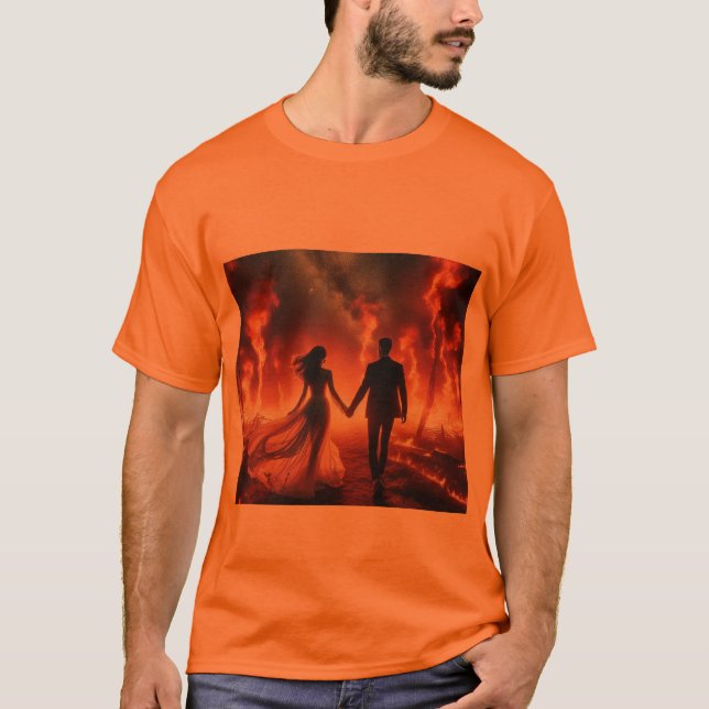Camiseta Walking Through the Fire on a Short Sleeve Green (Frente)