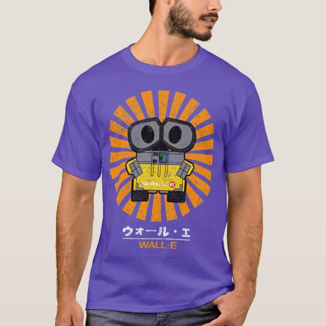 Camiseta Wall E Retro Japanese family retro (Frente)