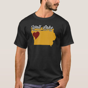 Camiseta WALL LAKE IOWA IA EUA Cute Souvenir Merch EUA Cida