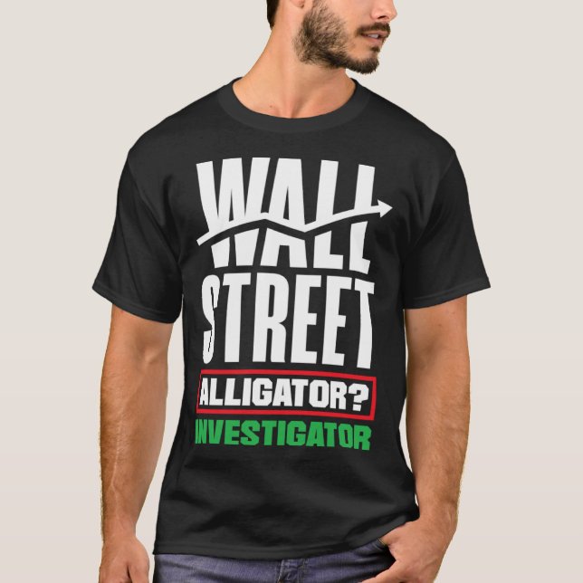 Camiseta Wall Street Alligator Investigator Investor Day (Frente)