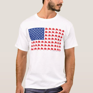 Camiseta Wall Street Bull Market American Flag