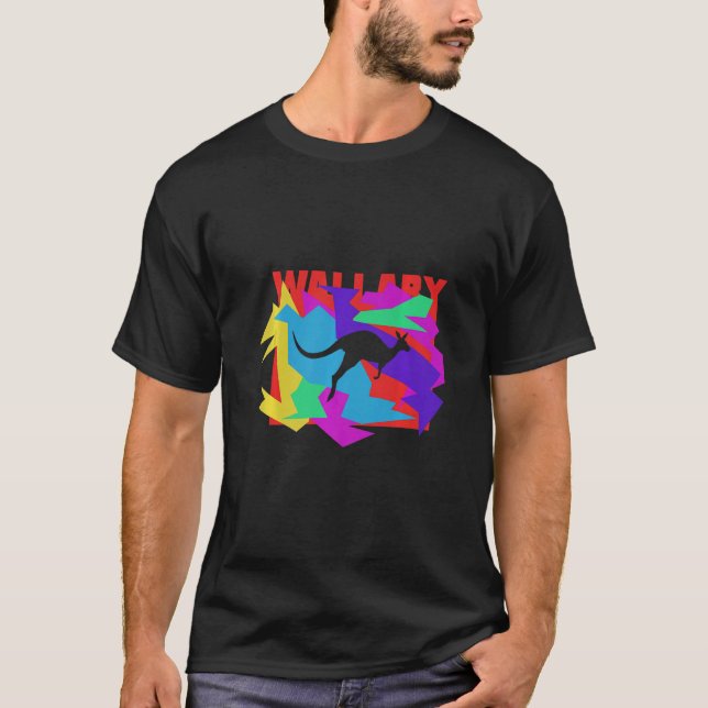 Camiseta Wallaby Animal Mosaik Puzzle (Frente)