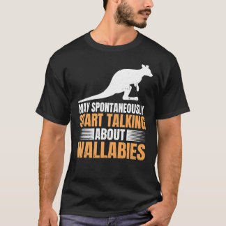 Camiseta Wallaby Kangaroo Citação Para Um Wallaby Kangaroo 