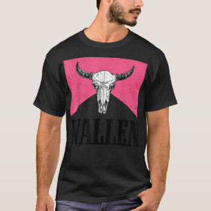 Camiseta Wallen Western Cow Skull Merch Cute Outdoor
