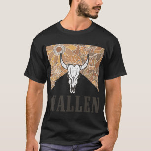 Camiseta Wallen Western Cow Skull Shirt Merch Cute Outdoor