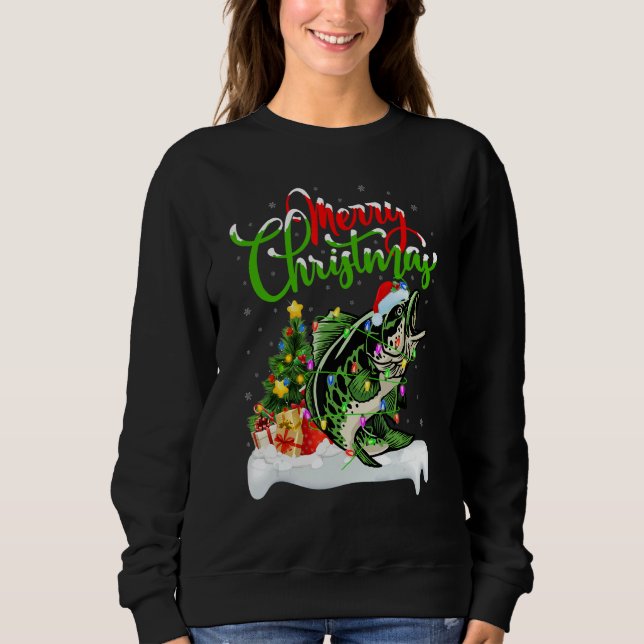 Camiseta Walleye Fish   Xmas Decorations Santa Walleye Chri (Frente)