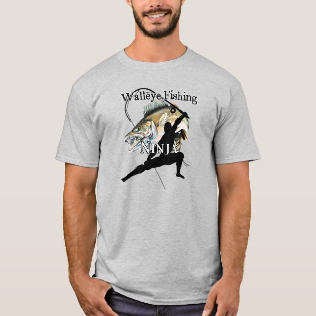 Camiseta Walleye Pesca Ninja Pesca Leve (Frente)