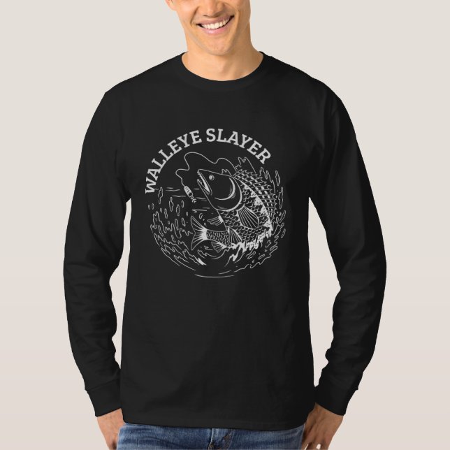 Camiseta Walleye Slayer Walleye Fishing (Frente)