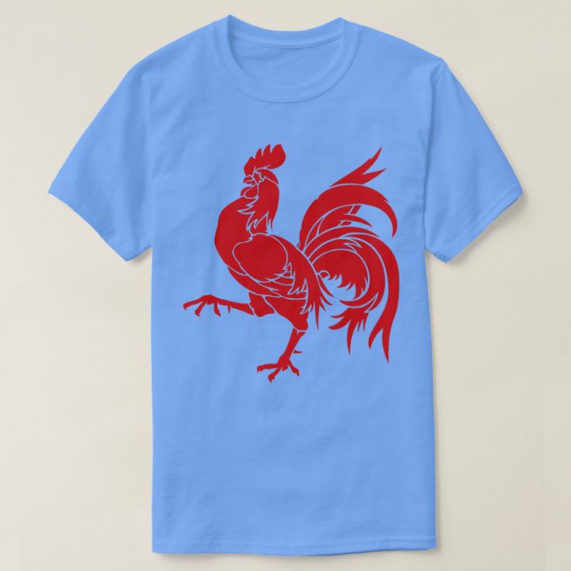 Camiseta Wallonia Rooster Sigil (Frente do Design)