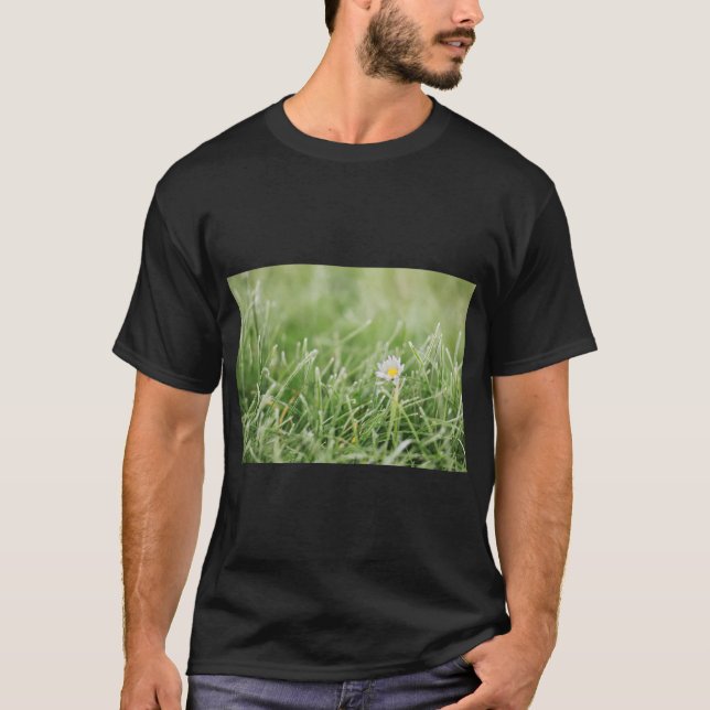 Camiseta Wallpaper da Flor Elegante (Frente)