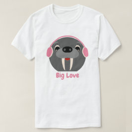 Camiseta Walrus "Big Love", de animais lindos