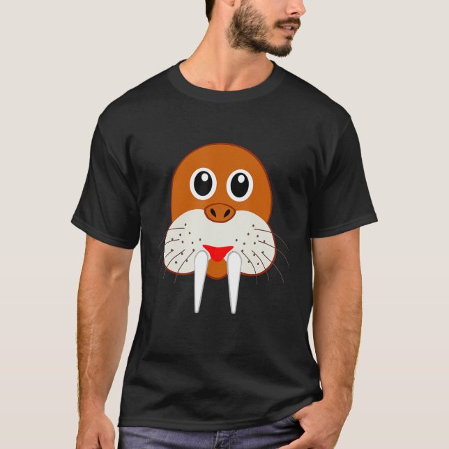 Camiseta Walrus Head Face Costume (Frente)
