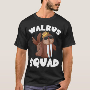 Camiseta Walrus Squad presas Geleiras Rink Flipperida Marin