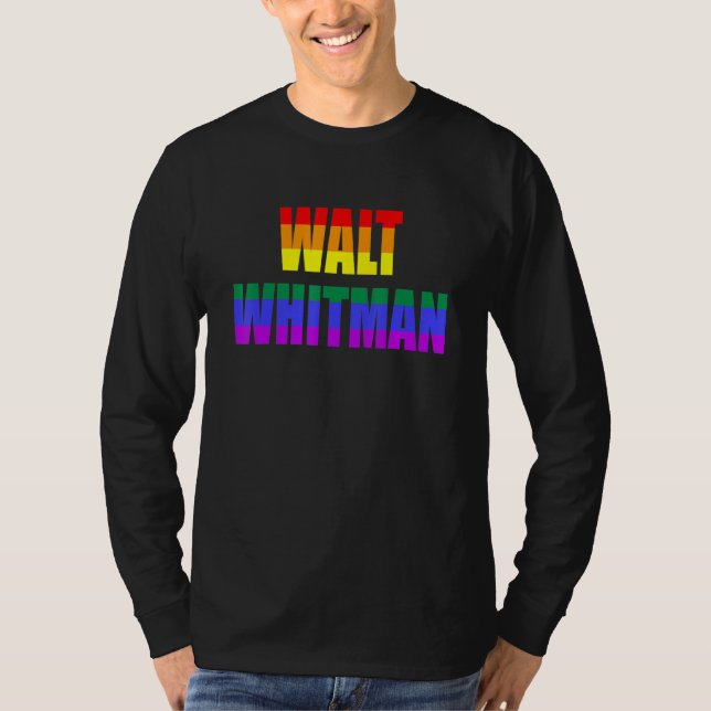 Camiseta Walt Whitman Gay Pride American Poet English Write (Frente)