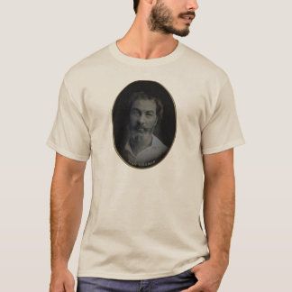 Camiseta Walt Whitman Mão-Matizou o retrato 1854