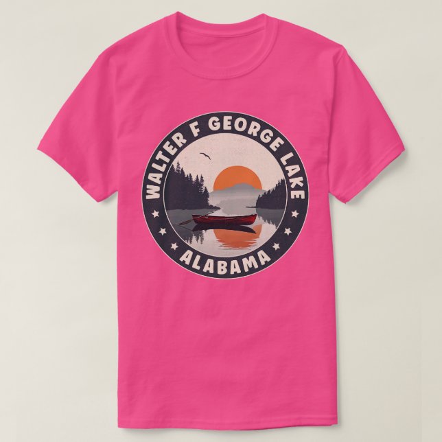 Camiseta Walter F George Lake Alabama Sunset TShirt (Frente do Design)