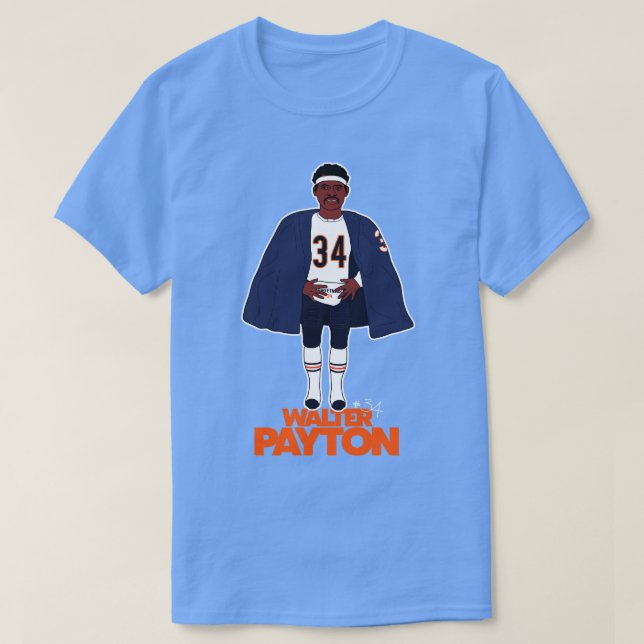 Camiseta Walter Payton Sidelidade Cape (Frente do Design)