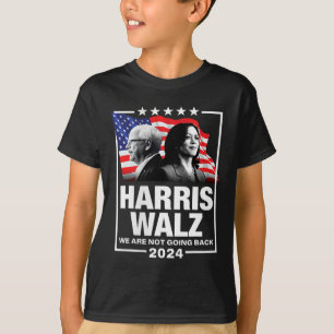 Camiseta Waltz Não Vamos Voltar Para Kamala Harris 2024 1