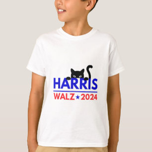 Camiseta Walz 2024 Engraçado Eleição Gato Kamala Harris Tim
