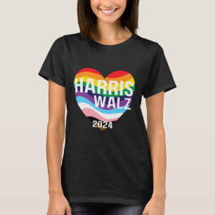 Camiseta Walz 2024 Lgbtq Orgulho gay Rainbow Kamala Harris 