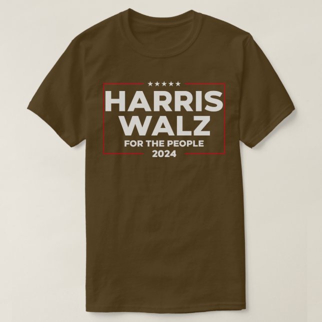 Camiseta Walz 2024 Para As Pessoas 1 (Frente do Design)