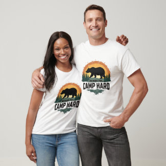 Camiseta Wander Far Camp Duro Bear Camp - Retro