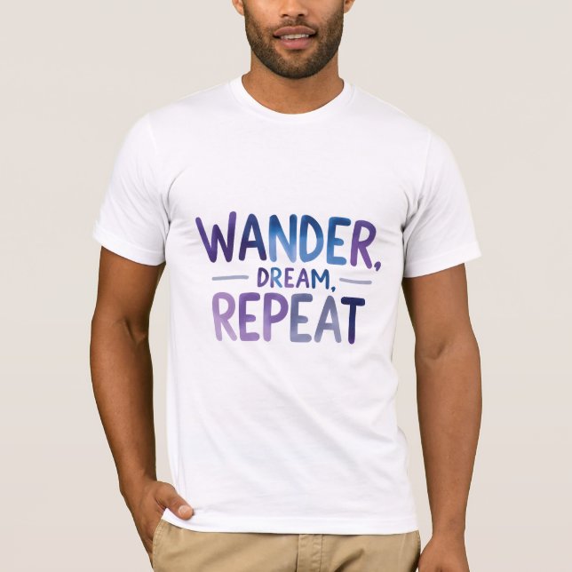 Camiseta Wander, Sonho, Repetir (Frente)