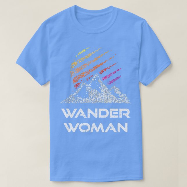 Camiseta Wander Wander Caminhando Montagem Subindo Montanha (Frente do Design)