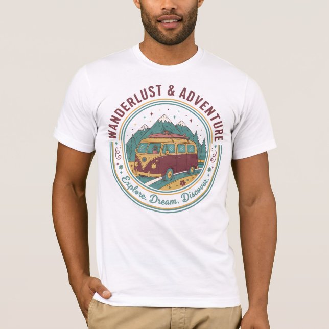 Camiseta Wanderlust & Adventure (Frente)