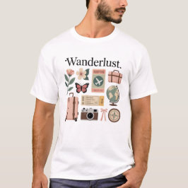 Camiseta Wanderlust | Amante de Viagens Estética de Aventur