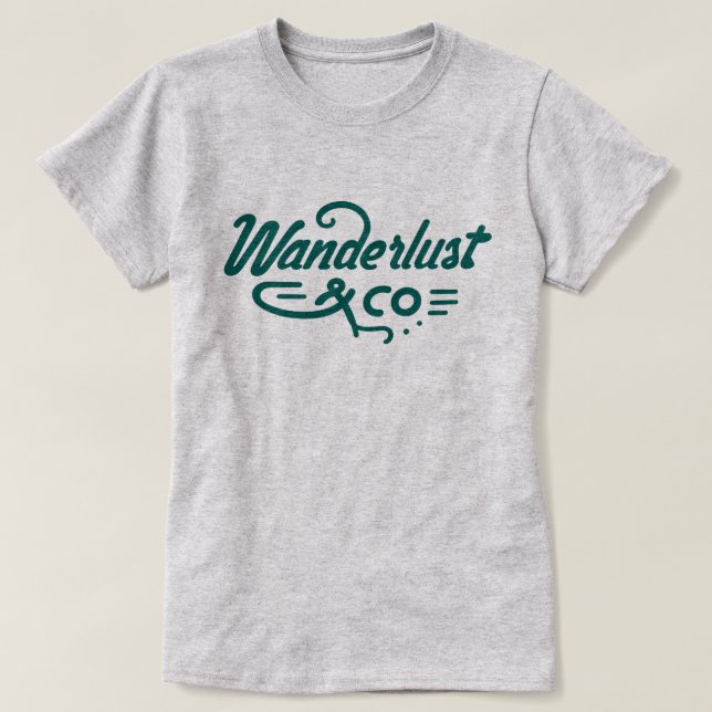 Camiseta Wanderlust e CO (Frente do Design)