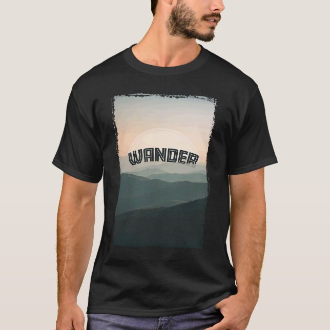 Camiseta Wanderlust Weekend Wanderer Scenic Adventure Monte (Frente)