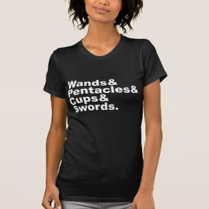 Camiseta Wands & Pentáculos & Copas & Espadas   Cartões D