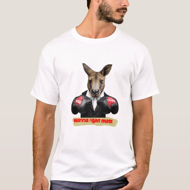 Camiseta Wanna Fight Mate Kangaroo Boxshirt (Frente)