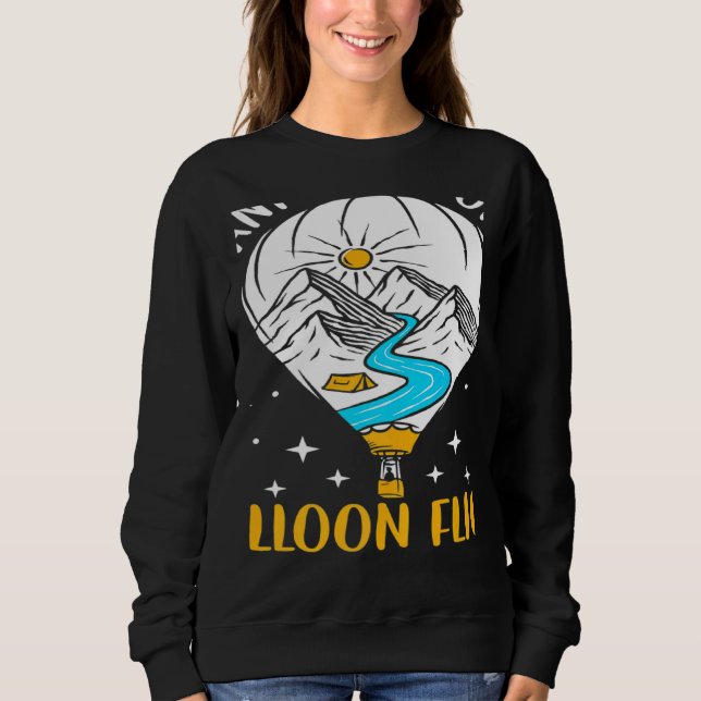 Camiseta Wanna Go On A Balloon Flight Hot Air Balloon Ballo (Frente)