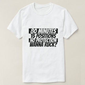 Camiseta Wanna Ruck Rugby Humor Black White