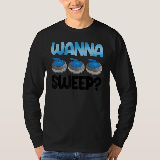 Camiseta Wanna Sweep Curling Men World's Greatest Curling D (Frente)